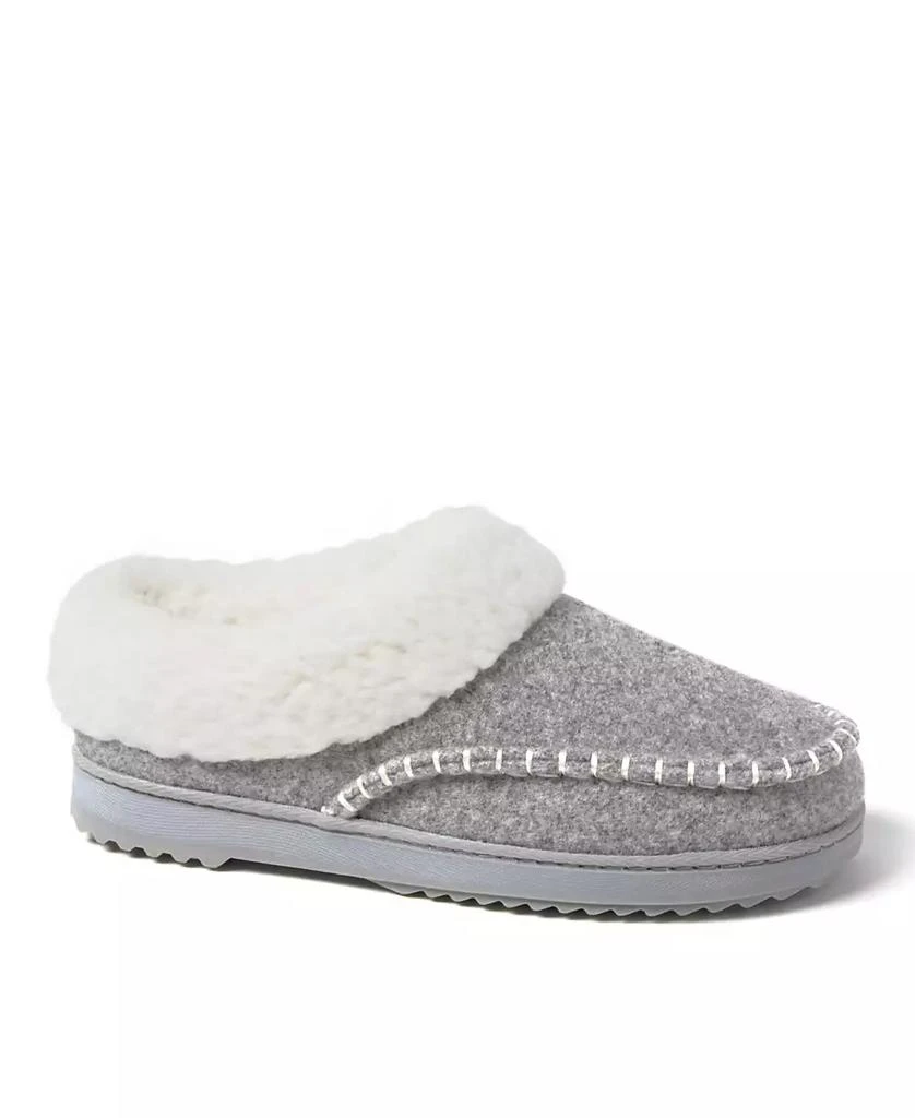 商品Dear Foams|Women's Nyla Felted Plaid Moc Toe Clog Slippers,价格¥326,第1张图片