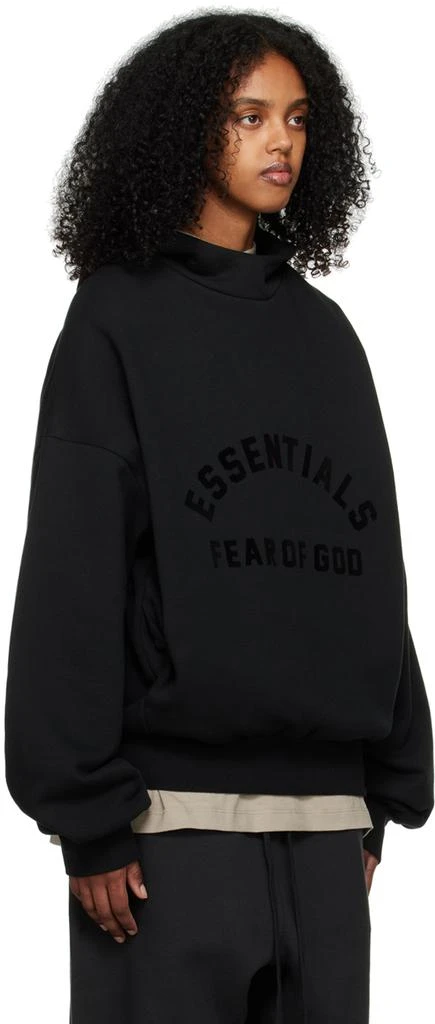 商品Essentials|Black Bonded Hoodie,价格¥730,第2张图片详细描述