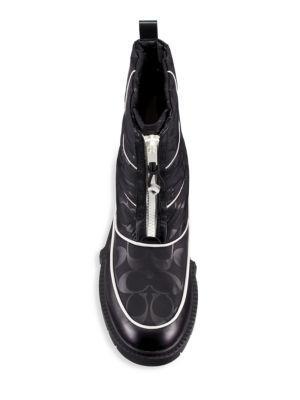 商品Coach|Leona Monogram Nylon Ankle Boots,价格¥563,第7张图片详细描述