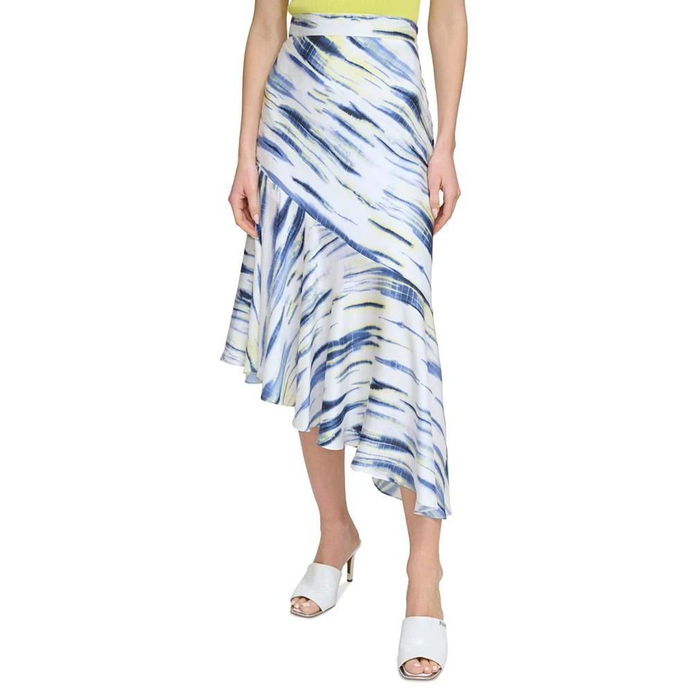 商品DKNY|Women's Printed Asymmetrical Midi Skirt,价格¥842,第1张图片