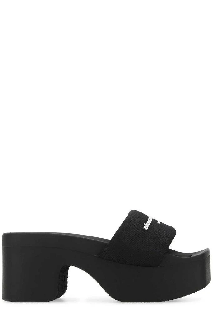 商品Alexander Wang|Alexander Wang Logo Printed Strap Heel Sandals,价格¥2033,第1张图片