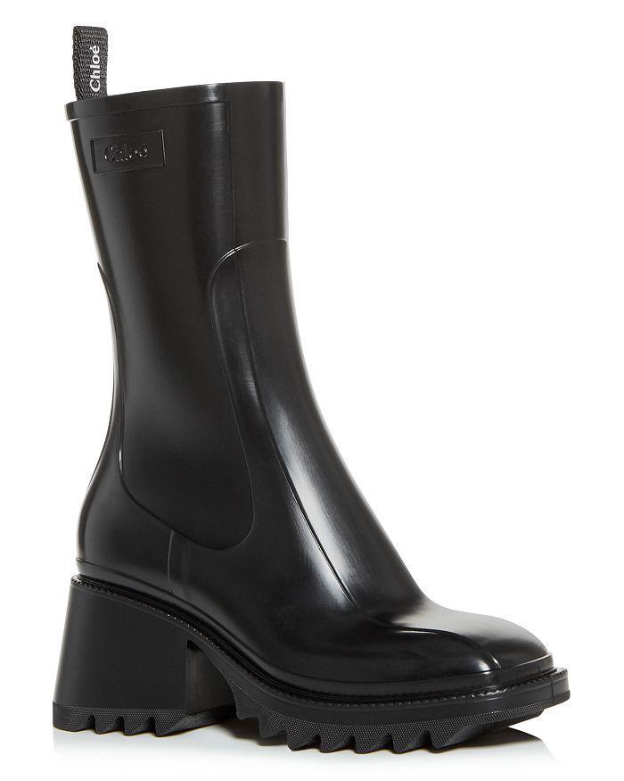商品Chloé|Women's Betty Block Heel Platform Rain Boots,价格¥3839,第1张图片