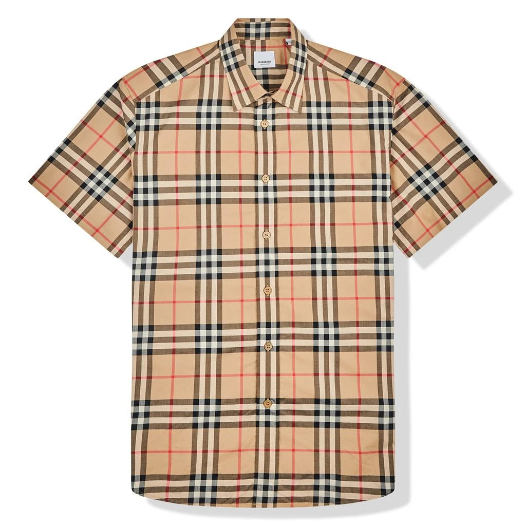 商品Burberry|Burberry Short Sleeve Poplin Check Shirt,价格¥5584,第1张图片