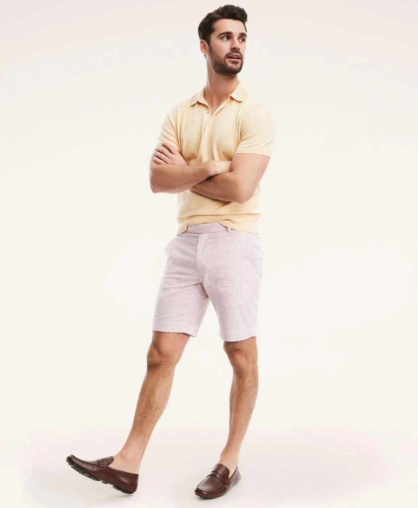 商品Brooks Brothers|Cotton Seersucker Stripe Shorts,价格¥326,第2张图片详细描述