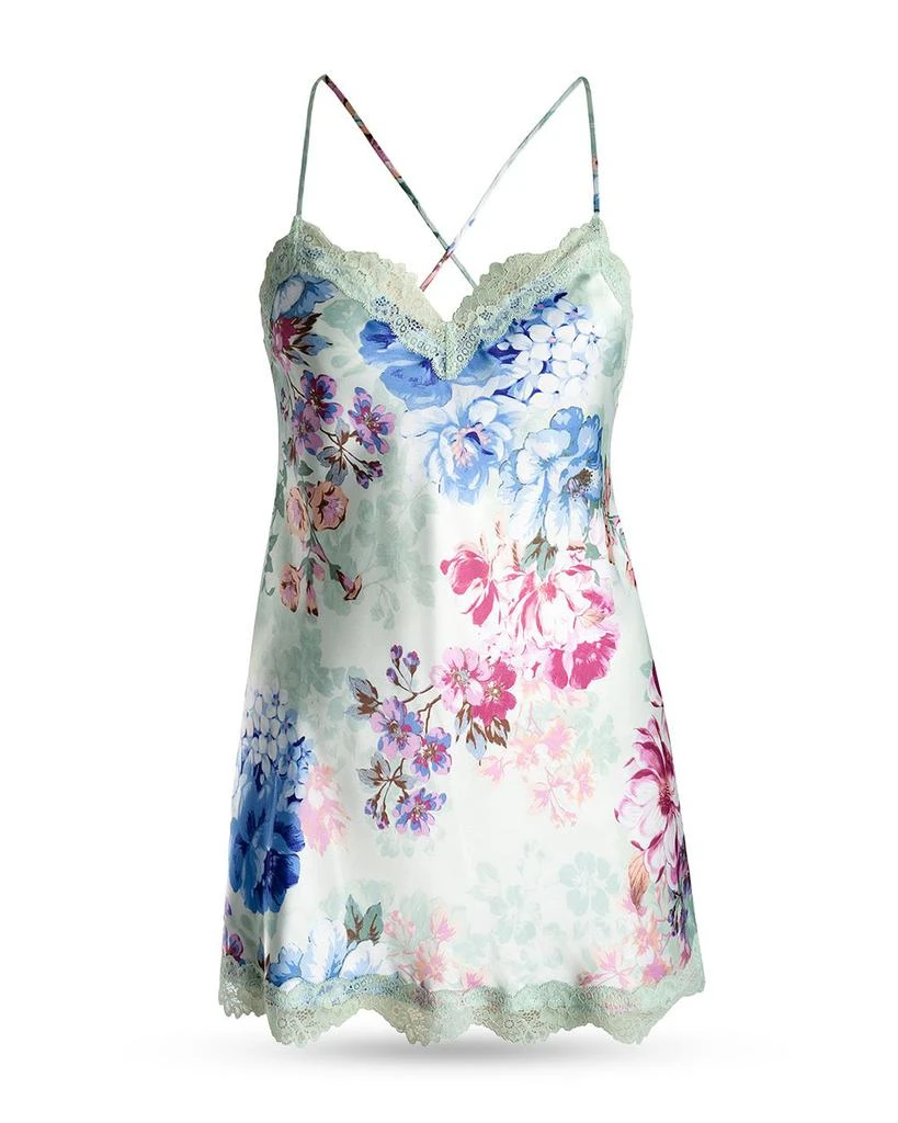 Madelyn Floral Satin Chemise 商品