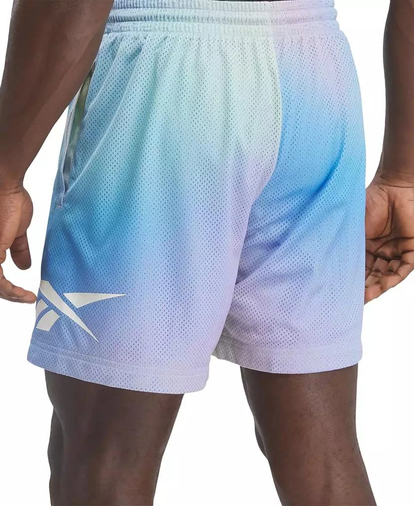 商品Reebok|Men's Classics Dopamine Regular-Fit Ombré Printed Mesh Shorts,价格¥158,第5张图片详细描述