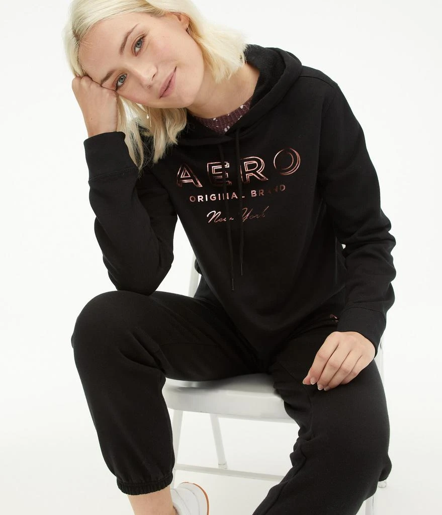 商品Aeropostale|Aeropostale Women's Original Brand Foil Pullover Hoodie,价格¥64,第1张图片