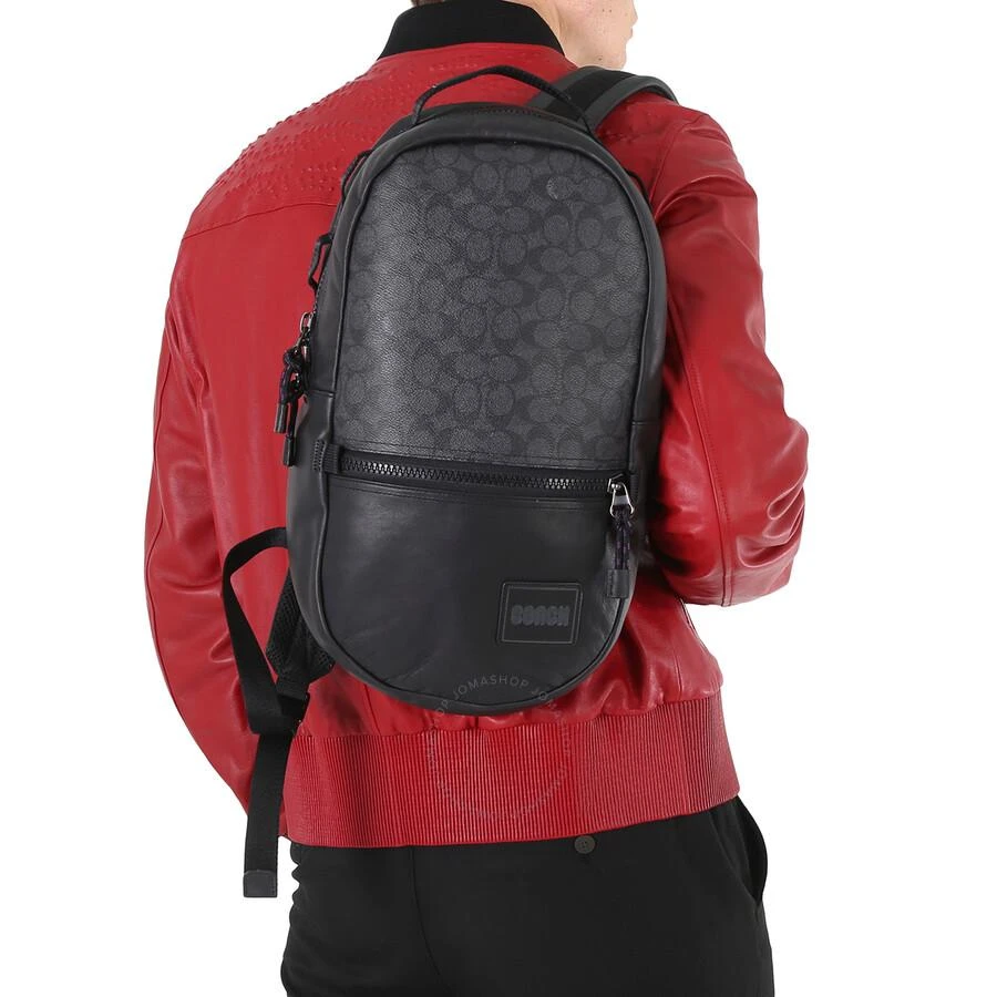 商品Coach|Signature Canvas With Coach Patch Pacer Backpack,价格¥1057,第2张图片详细描述