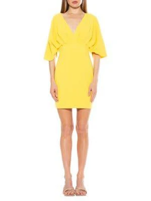 商品ALEXIA ADMOR|Draped Mini Sheath Dress,价格¥525,第1张图片