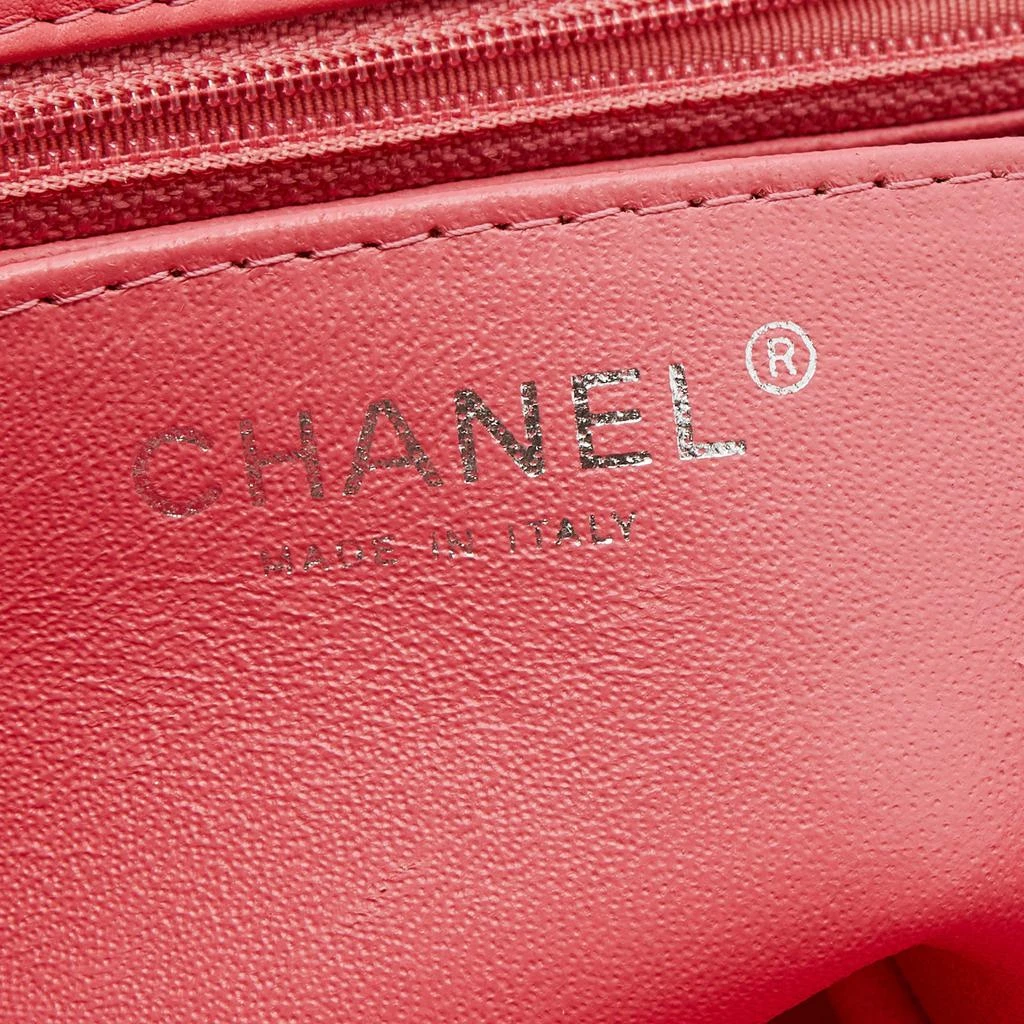 Chanel Coral Quilted Patent Leather Mini Square Classic Flap Bag 商品