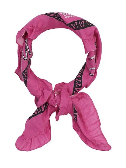 商品Ganni|Ruffled Cotton Bandanna,价格¥191,第2张图片详细描述