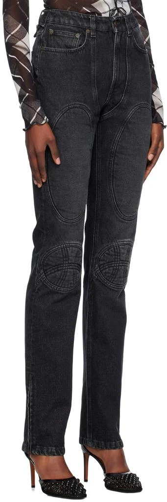 商品Jean Paul Gaultier|黑色系带牛仔裤,价格¥6815,第2张图片详细描述
