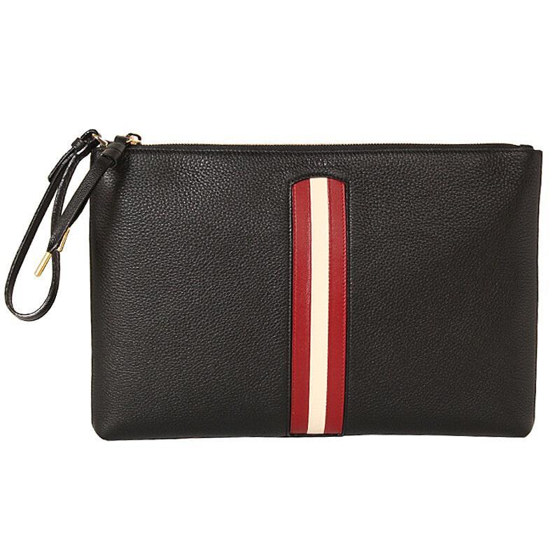 商品Bally|NEW Bally Mhayla Ladies 6232361 Black Leather Clutch Bag MSRP,价格¥2024,第1张图片