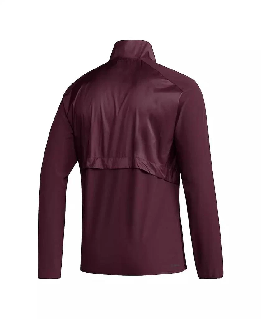 商品Adidas|Men's Maroon Texas A&M Aggies Sideline AEROREADY Raglan Sleeve Quarter-Zip Jacket,价格¥472,第3张图片详细描述