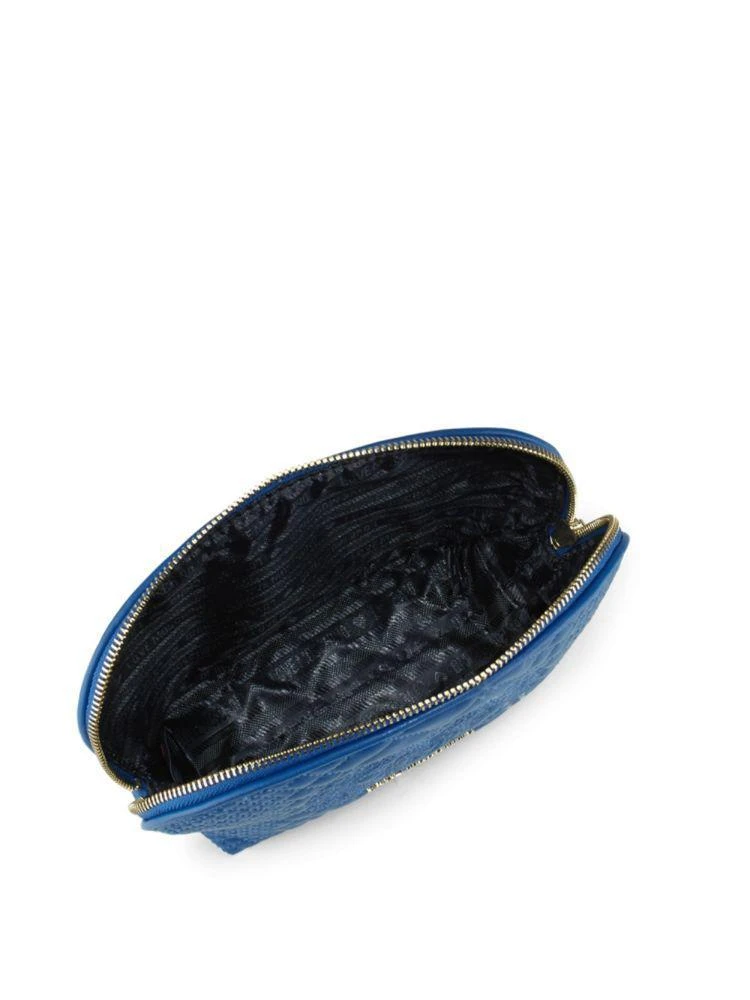 商品Moschino|Love Moschino Quilted Faux Leather Zip Pouch,价格¥315,第2张图片详细描述
