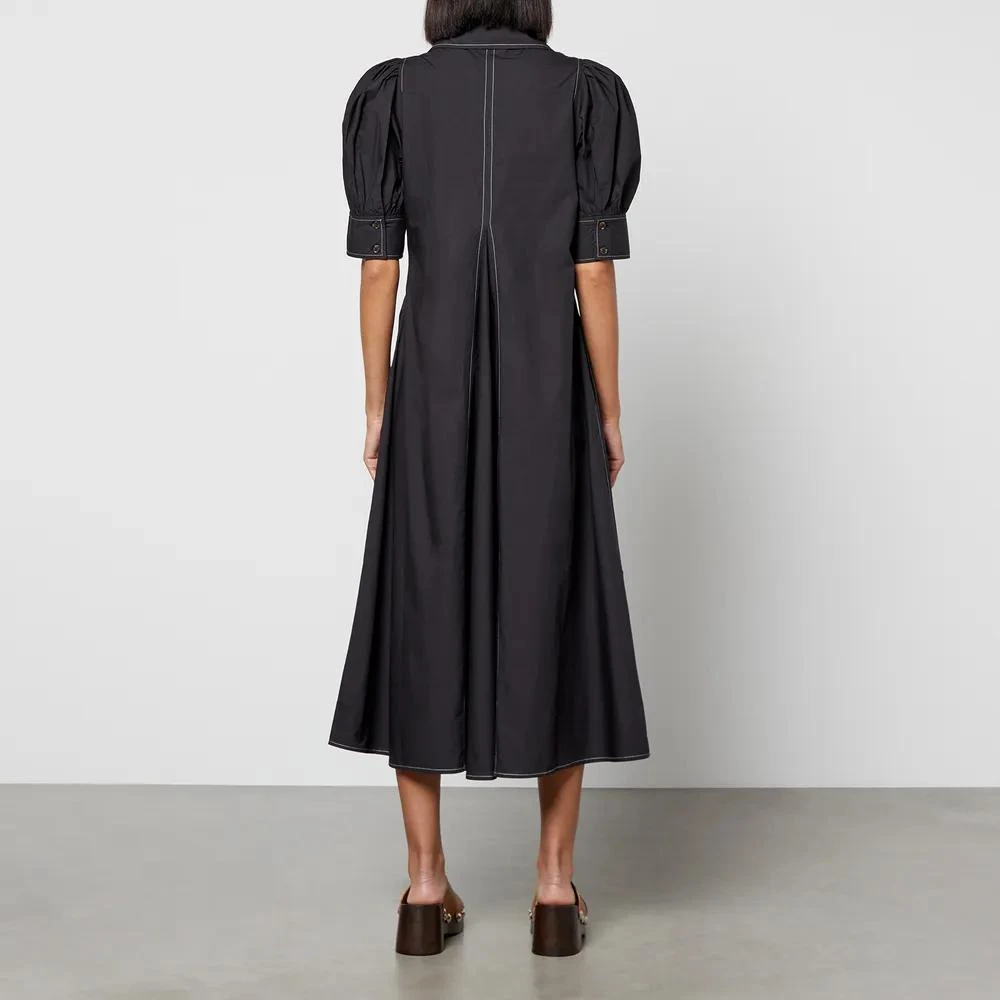 商品Ganni|Ganni Cotton-Poplin Midi Dress,价格¥923,第2张图片详细描述