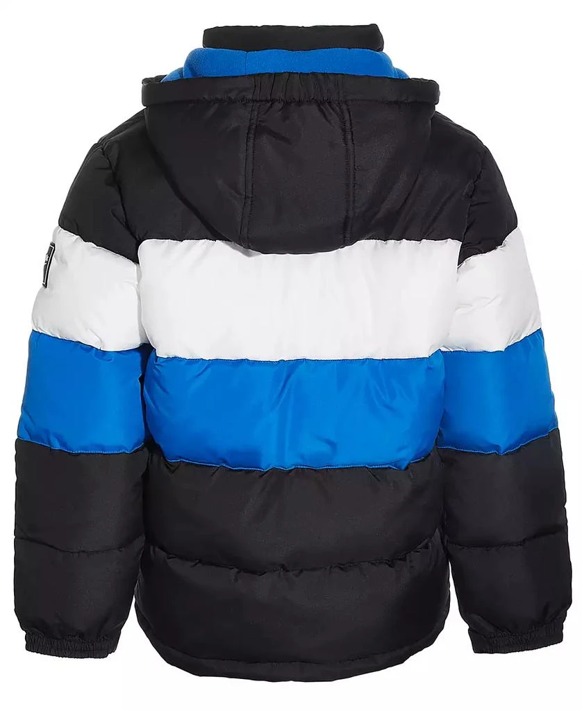 商品Reebok|Big Boys Colorblocked Fleece-Lined Full-Zip Hooded Puffer Jacket,价格¥229,第2张图片详细描述