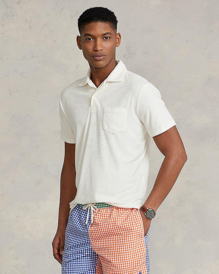 商品Ralph Lauren|Terry Solid Custom Slim Fit Polo Shirt,价格¥458,第7张图片详细描述