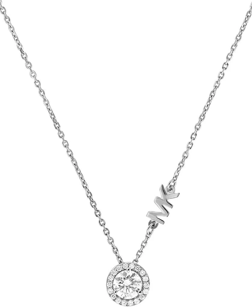 商品Michael Kors|Sterling Silver Cubic Zirconia Pendant Necklace,价格¥936,第1张图片