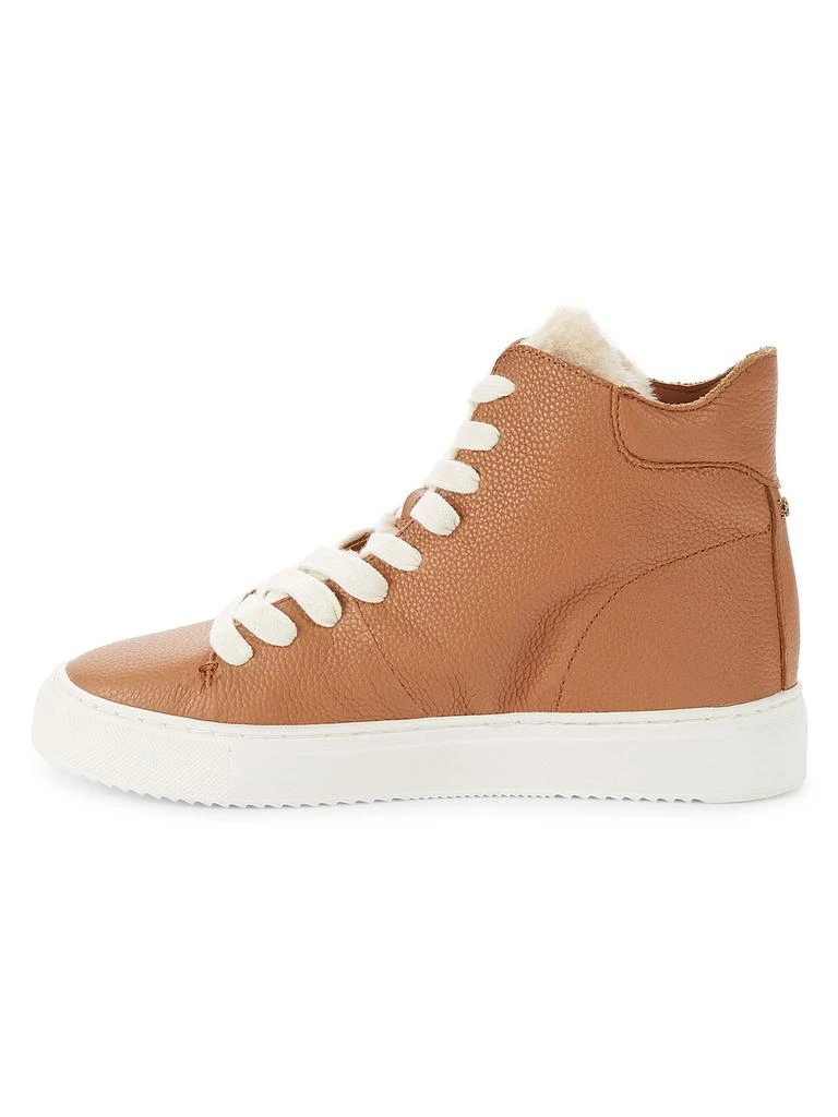 商品Sam Edelman|Pence Faux Fur-Trim Leather High-Top Sneakers,价格¥198,第4张图片详细描述