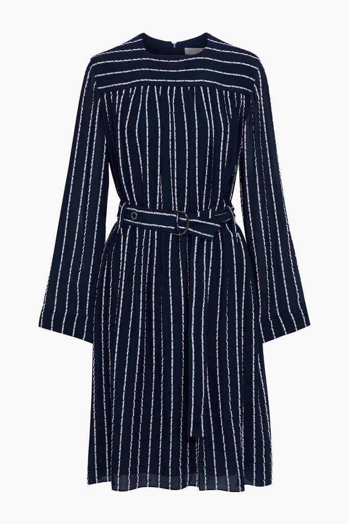 商品Chloé|Belted gathered silk-blend jacquard dress,价格¥3859,第3张图片详细描述