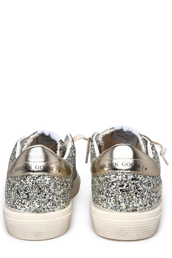 商品Golden Goose|Golden Goose Kids Glitter-Detailed Round Toe Sneakers,价格¥2074,第4张图片详细描述