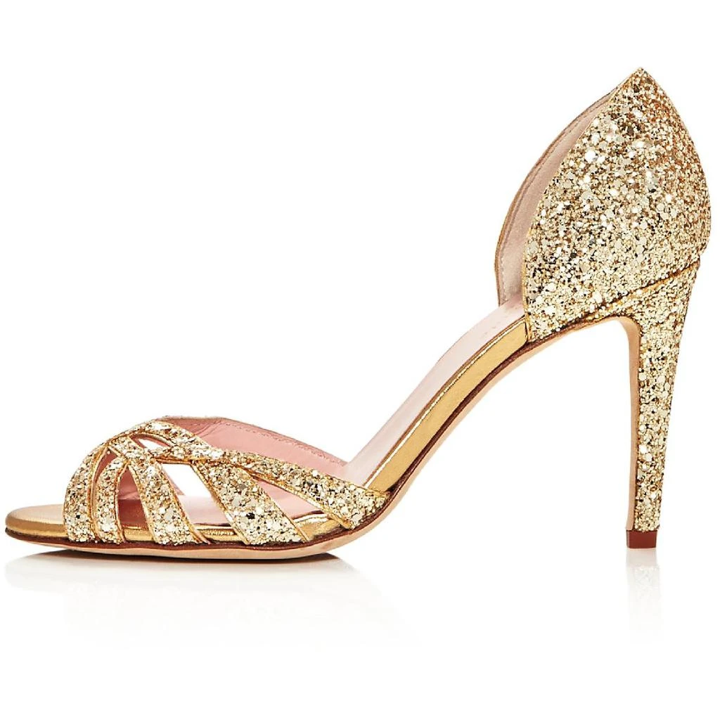商品Kate Spade|Kate Spade New York Womens Idaya Metallic Peep-toe D'Orsay Heels,价格¥507,第2张图片详细描述