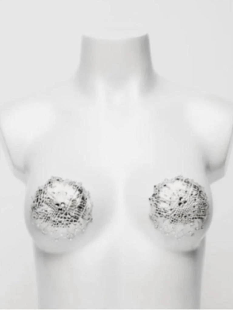 商品Blissidys|Dubai Nipple Cover In Silver,价格¥1033,第3张图片详细描述