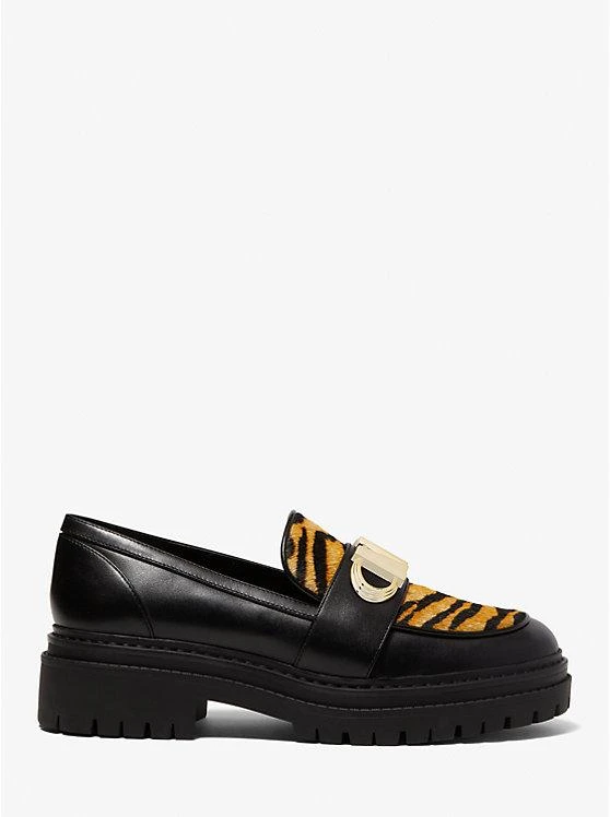 商品Michael Kors|Parker Tiger Print Calf Hair and Leather Loafer,价格¥833,第2张图片详细描述