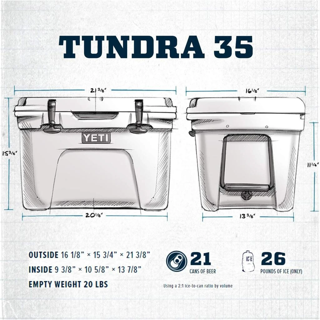 商品YETI| YETI Tundra 35 户外冰桶,价格¥2066,第2张图片详细描述