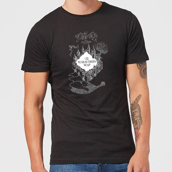 商品Harry Potter|Harry Potter The Marauder's Map Men's T-Shirt - Black,价格¥169,第1张图片