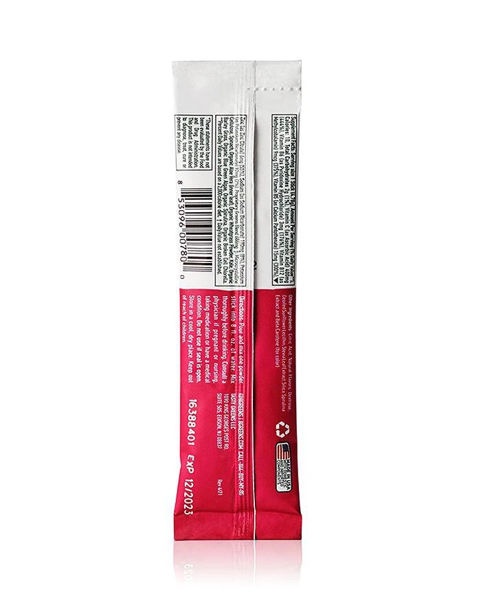 商品8Greens|Powder Stick Supplement - Pomegranate & Basil Flavor, Pack of 15,价格¥210,第2张图片详细描述