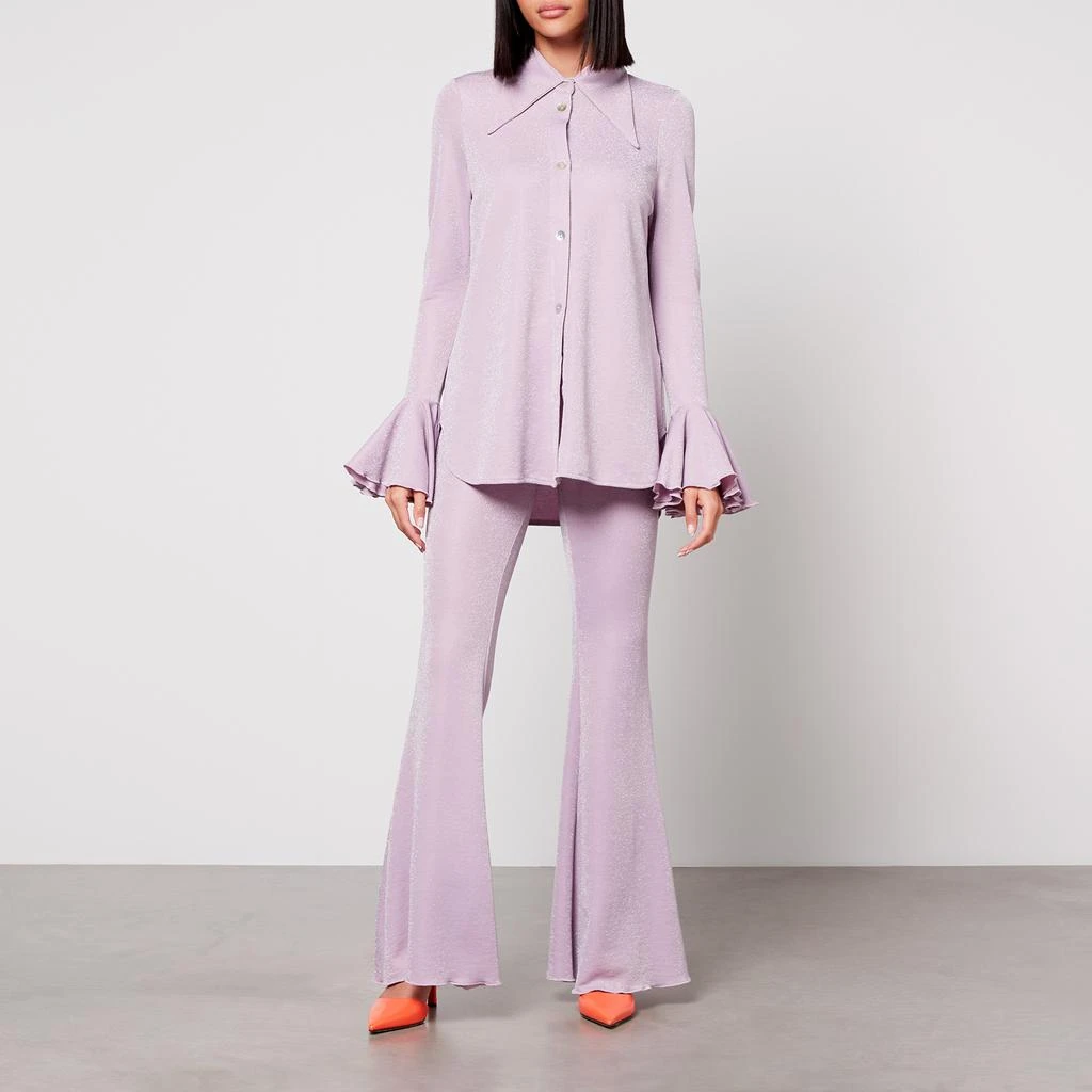 商品Sleeper|Lurex Lounge Shirt and Trouser Set,价格¥1389,第1张图片