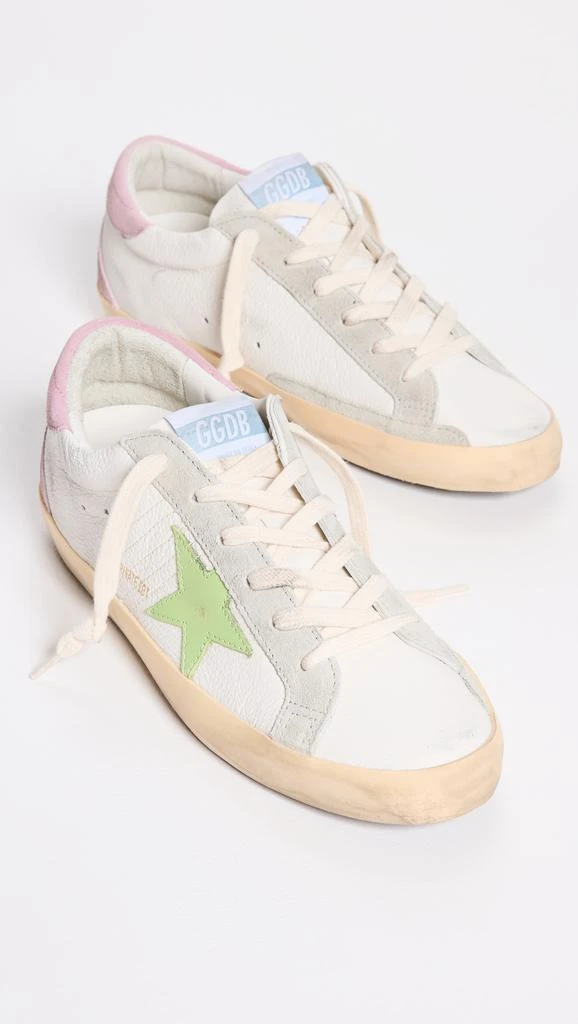 商品Golden Goose|Golden Goose Super-Star 纳帕革鞋面和鞋头皮革运动鞋,价格¥4496,第1张图片