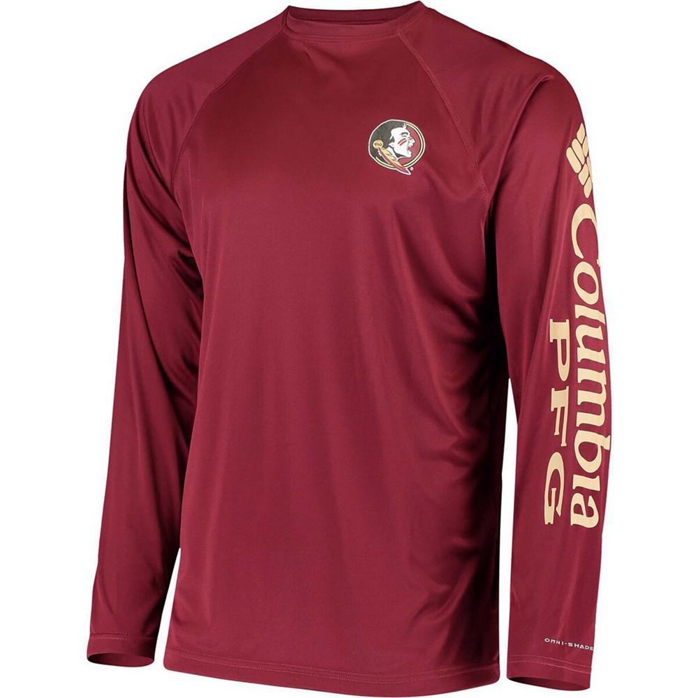 商品Columbia|Men's PFG Garnet Florida State Seminoles Terminal Tackle Omni-Shade Long Sleeve T-shirt,价格¥295,第4张图片详细描述