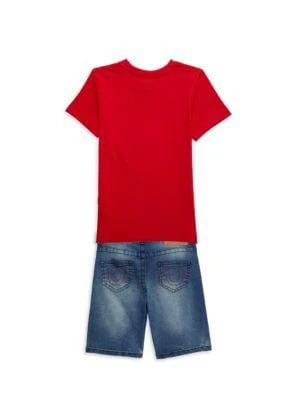 商品True Religion|Baby Boy's 2-Piece Tee & Shorts Set,价格¥159,第2张图片详细描述