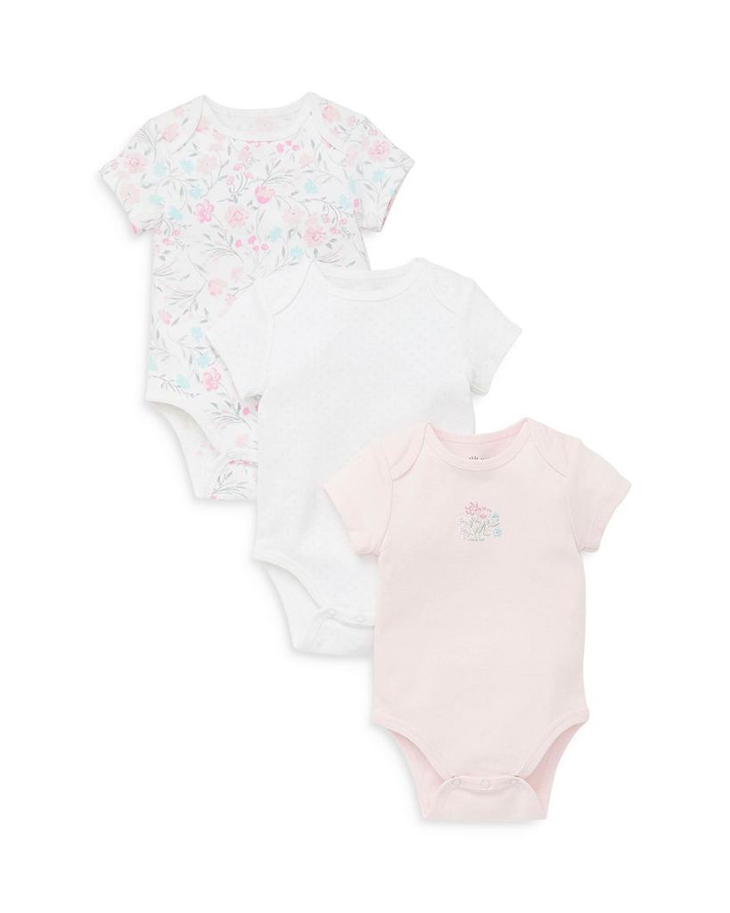 Girls' Watercolor Bodysuit, 3 Pack - Baby商品第2张图片规格展示