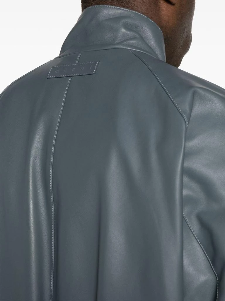 商品Marni|Grey Lambskin Bomber Jacket,价格¥18345,第3张图片详细描述