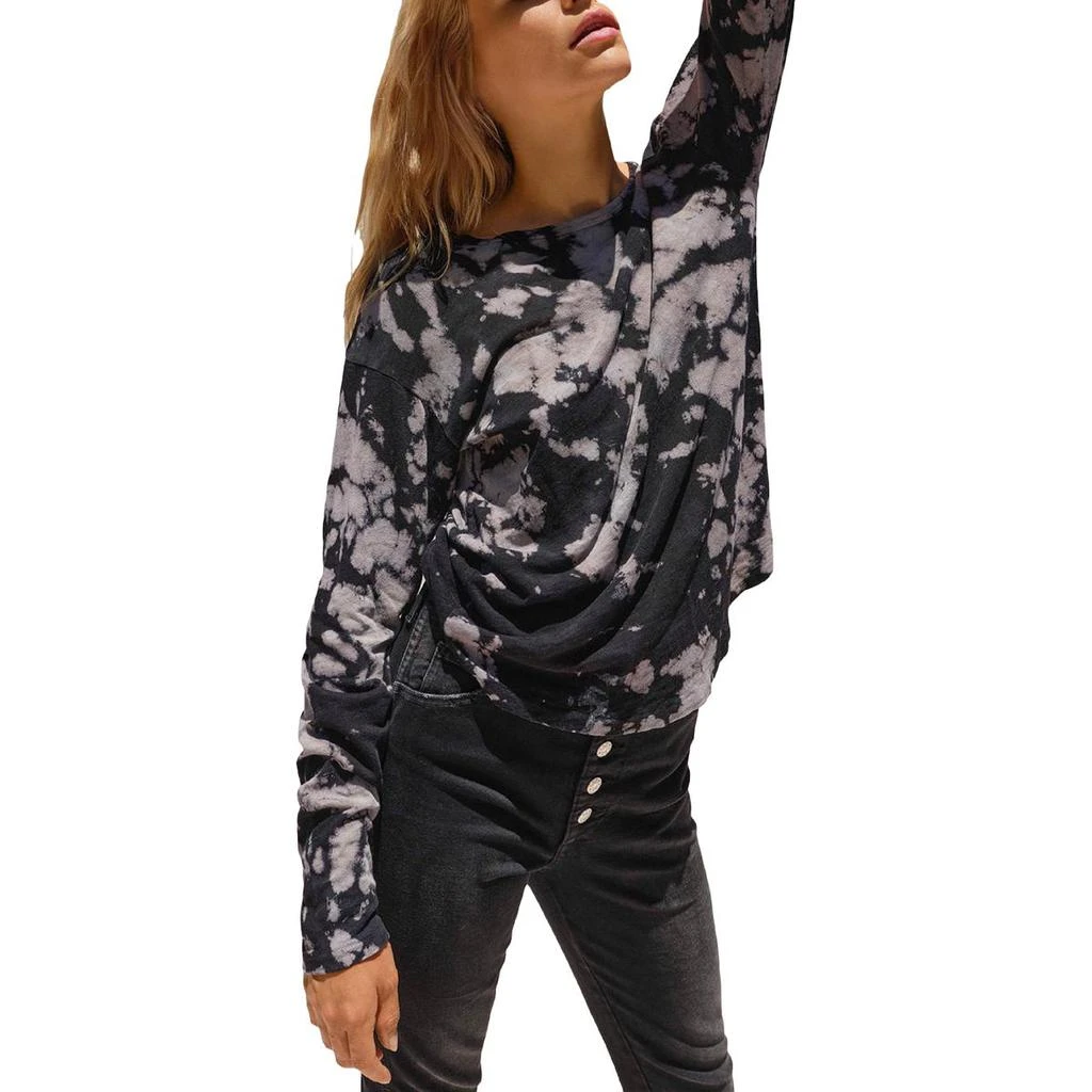 商品AMO|AMO Womens Tie-Die Knit Knit Top,价格¥77,第1张图片