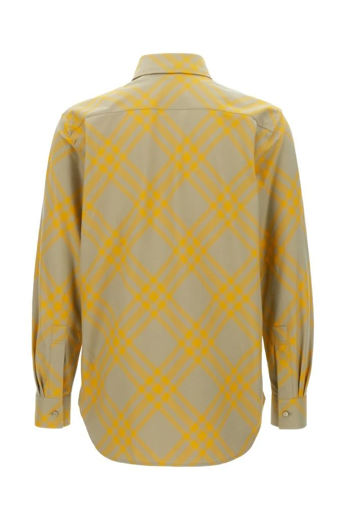 商品Burberry|Burberry Check Printed Long Sleeved Shirt,价格¥4588,第2张图片详细描述