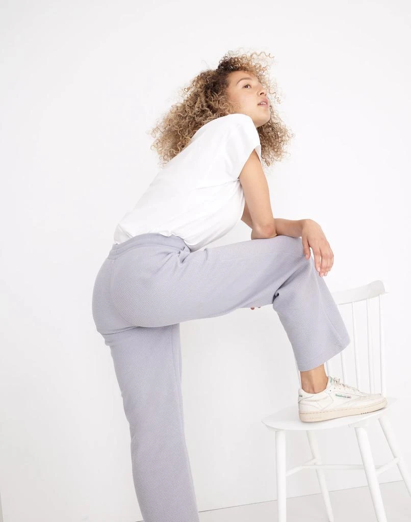 商品Madewell|Textured Waffle Straight Sweatpants,价格¥597,第3张图片详细描述