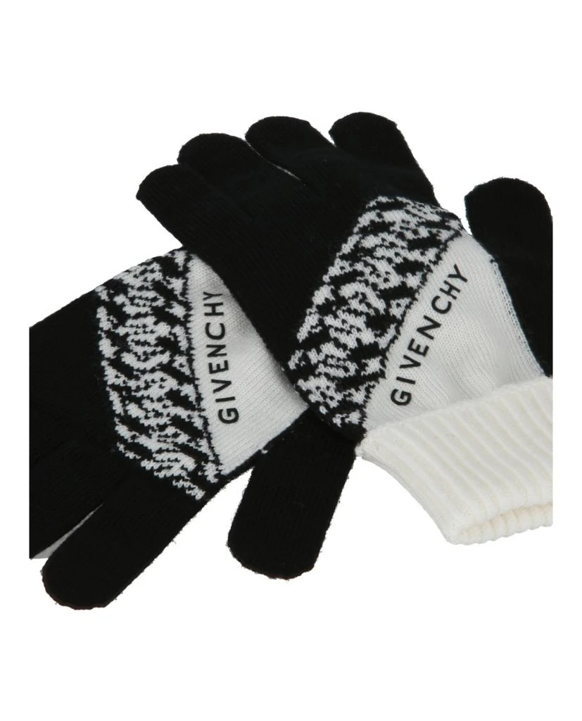 商品Givenchy|Ribbed Logo Wool Gloves,价格¥725,第2张图片详细描述