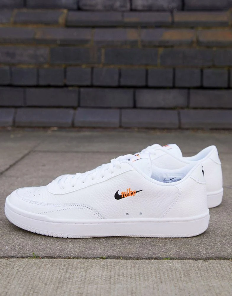 商品NIKE|Nike Court Vintage Premium leather trainers in white,价格¥716,第4张图片详细描述