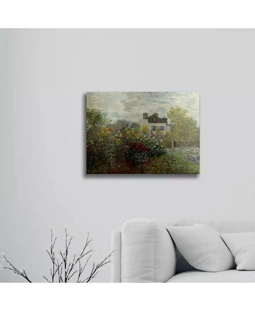 商品Trademark Global|Claude Monet The Artist's Garden in Argenteuil Floating Brushed Aluminum Art - 22" x 25",价格¥1122,第3张图片详细描述