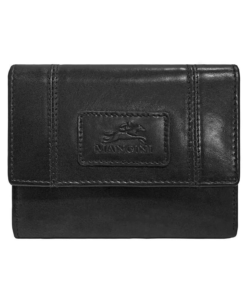 商品Mancini Leather Goods|Casablanca Collection RFID Secure Ladies Small Clutch Wallet,价格¥318,第1张图片