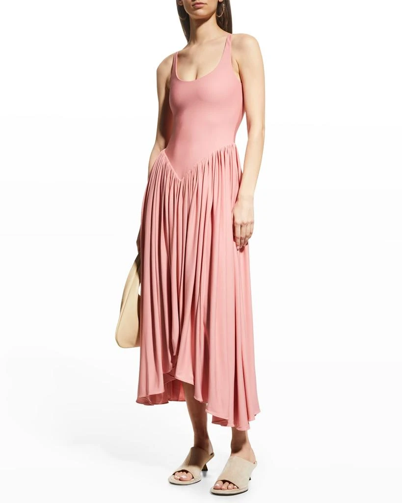 商品Khaite|Lynn Pleated Midi Dress,价格¥3054,第3张图片详细描述