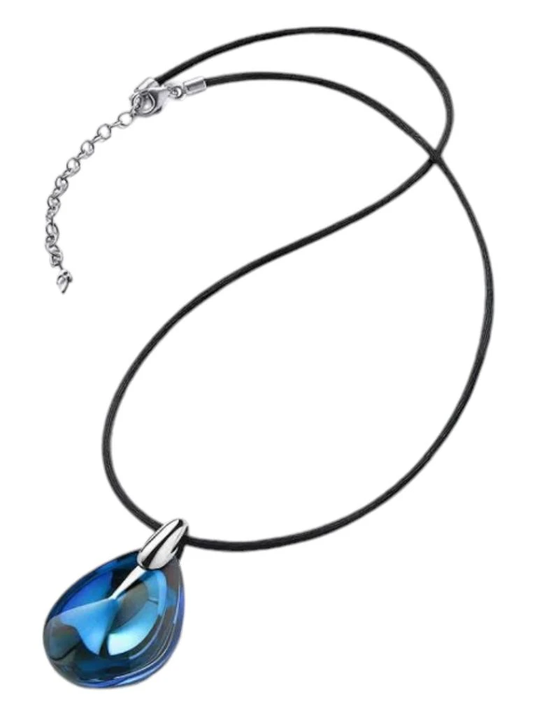 商品Baccarat|Baccarat 2611862 Psydelic Riviera Blue Crystal Pendant Silver Necklace,价格¥2621,第2张图片详细描述