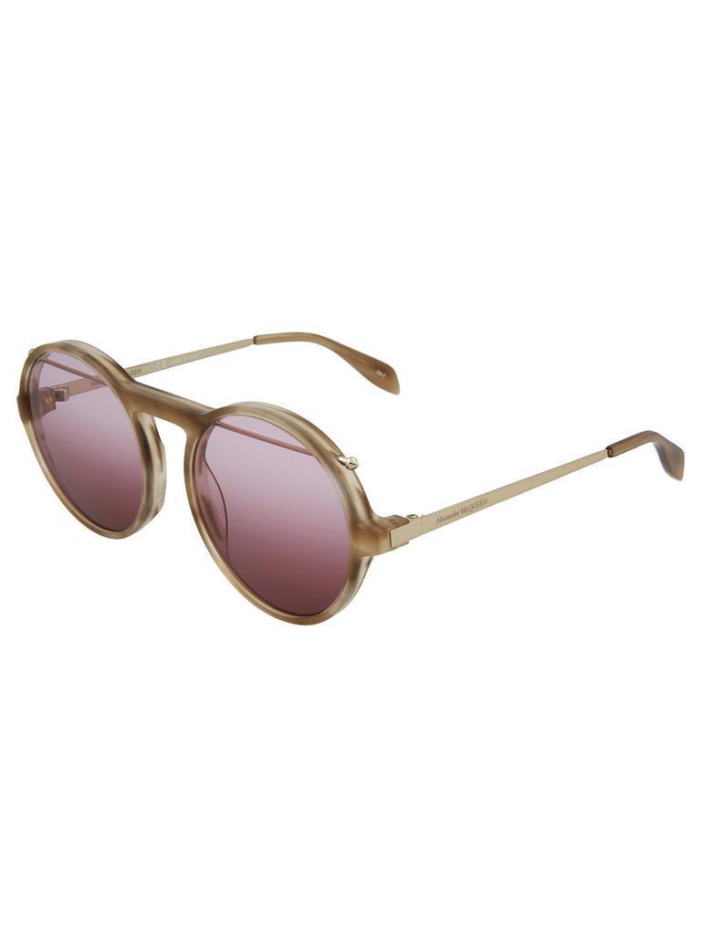 商品Alexander McQueen|Oval Fashion Sunglasses,价格¥996,第4张图片详细描述
