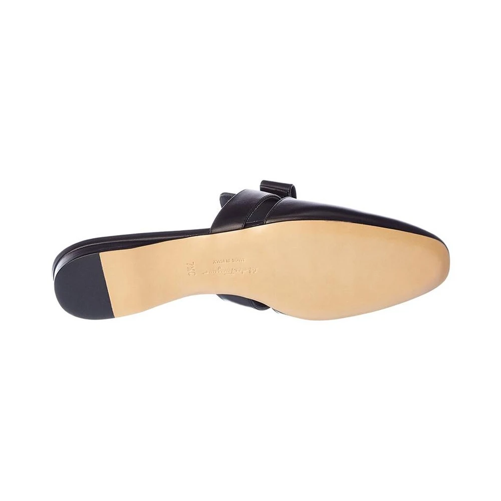 Salvatore Ferragamo 菲拉格慕 女士黑色牛皮拖鞋 01-P963-715346 商品