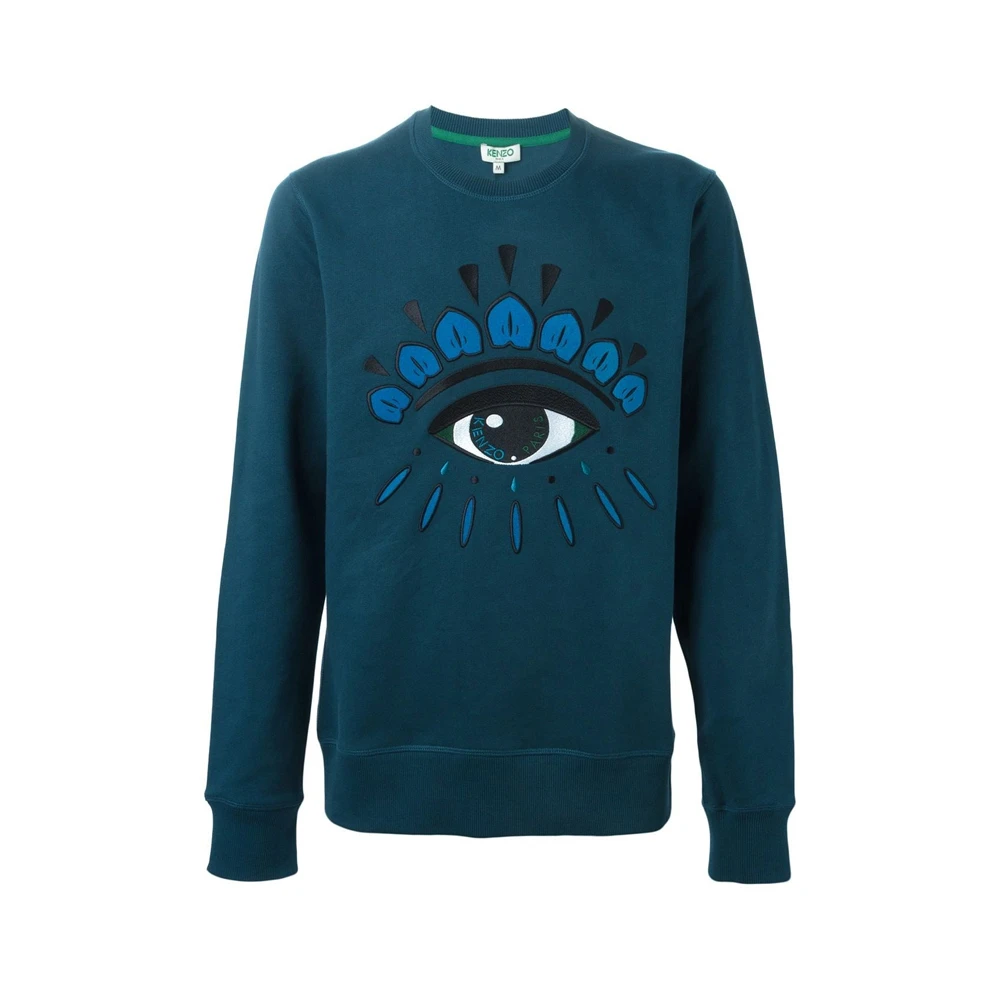 商品Kenzo|KENZO 孔雀蓝男士卫衣/帽衫 F565SW0554XC-73,价格¥1036,第1张图片